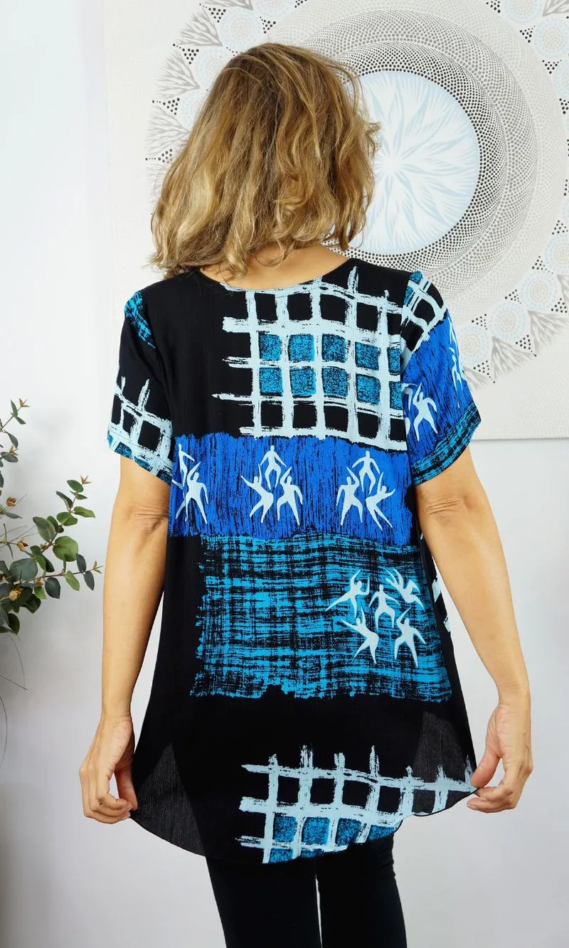 Rayon Top Newport Checkmate, More Colours