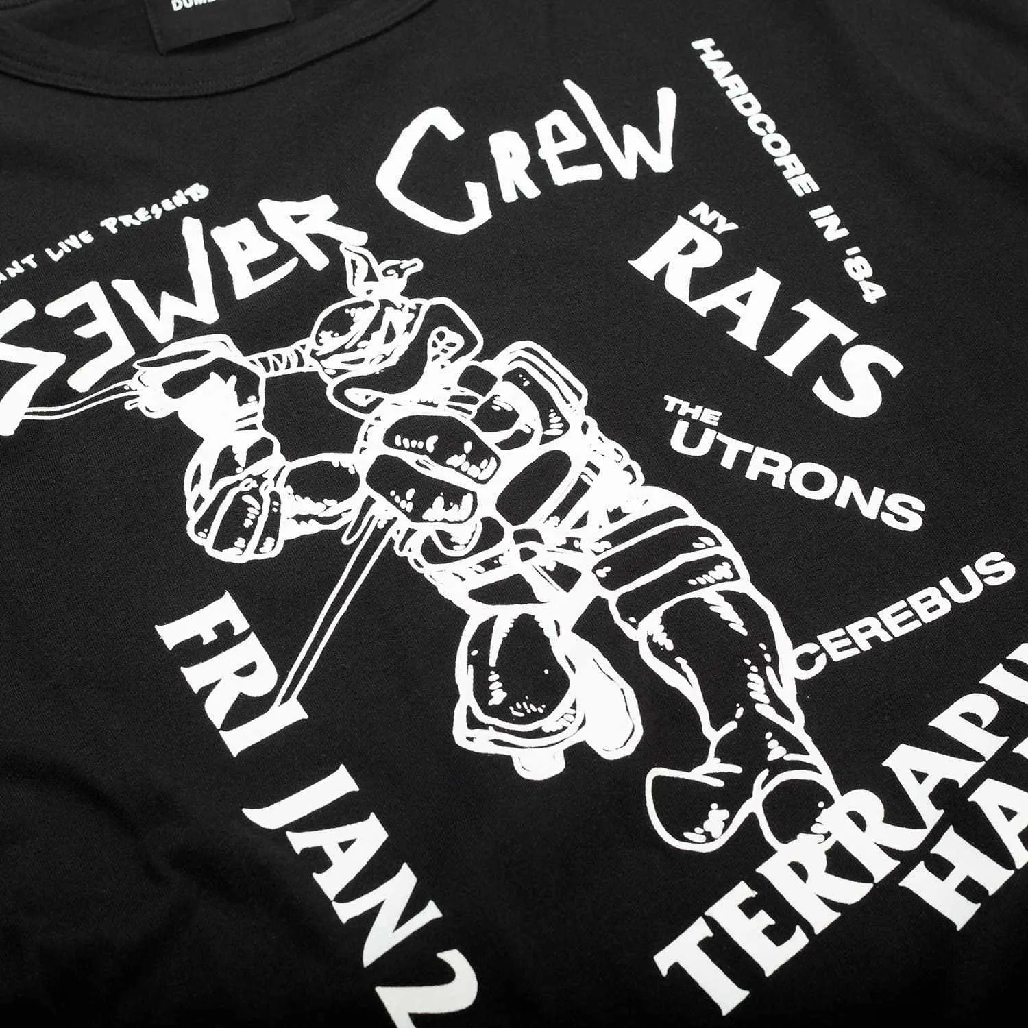 Sewer Crew Black Tee
