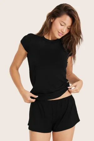 SLEEP JERSEY GIRLFRIEND TEE - ONYX