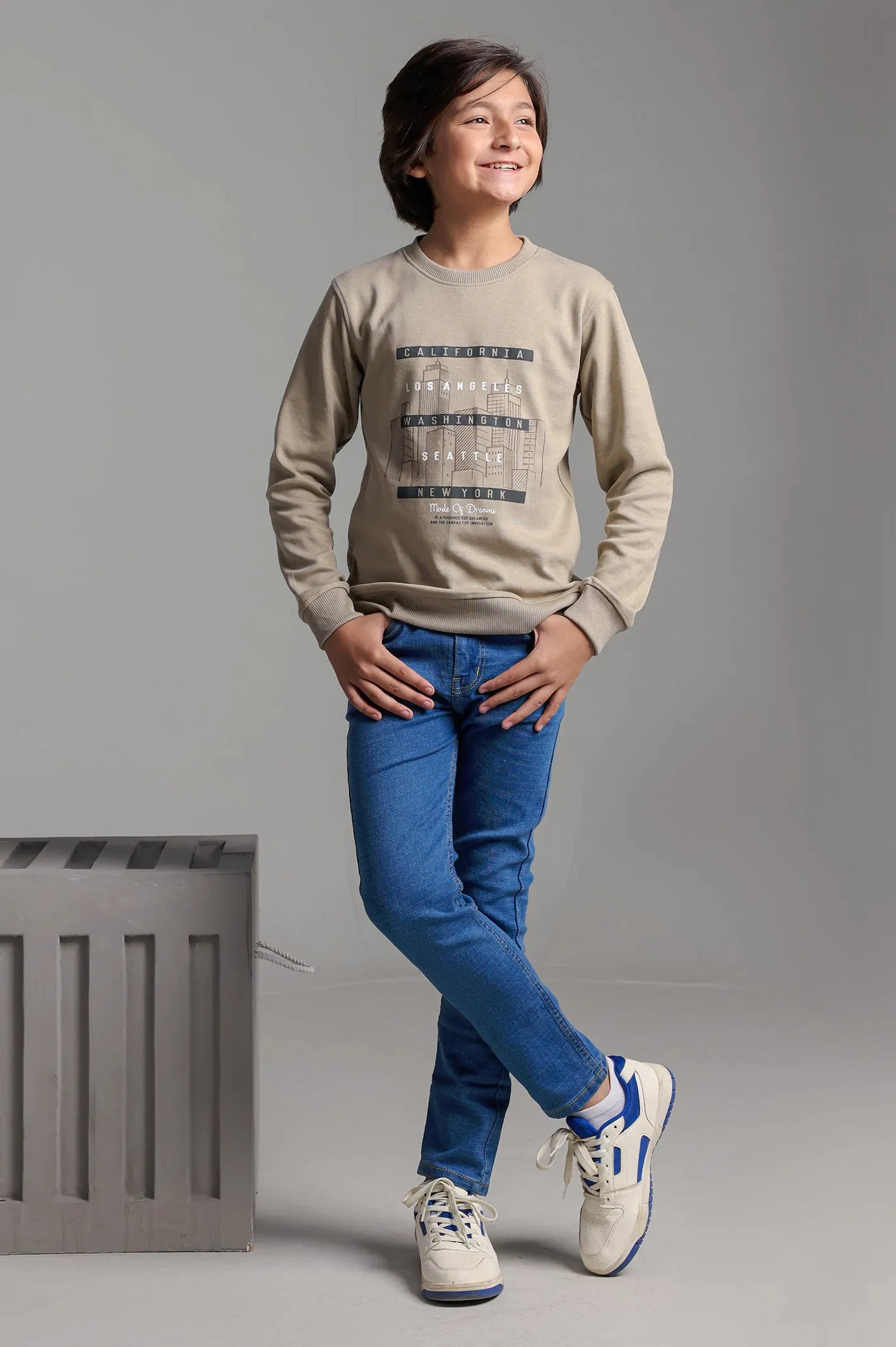 Statement Graphic Print Boys Sweatshirt
