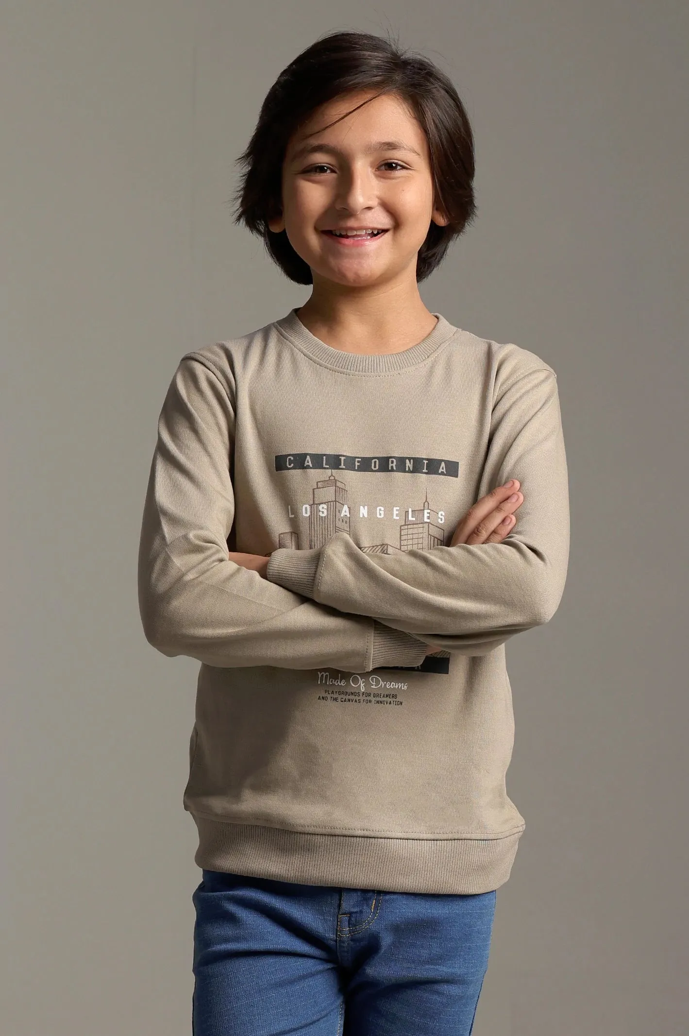 Statement Graphic Print Boys Sweatshirt