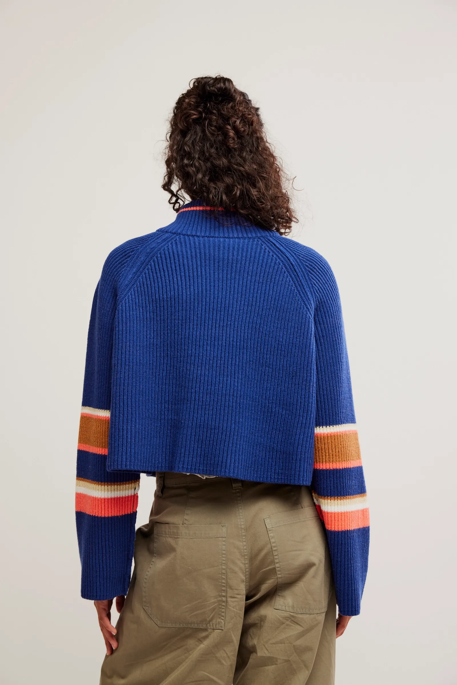 Striped Greta Half Zip
