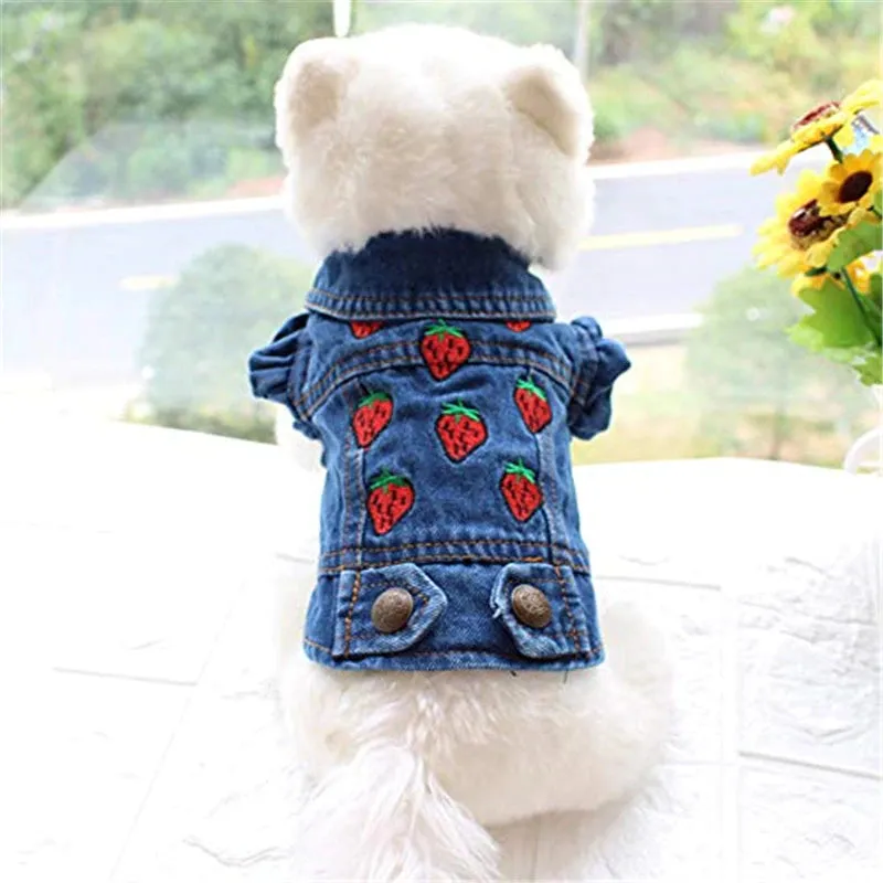 Sweet Strawberry Denim Jacket