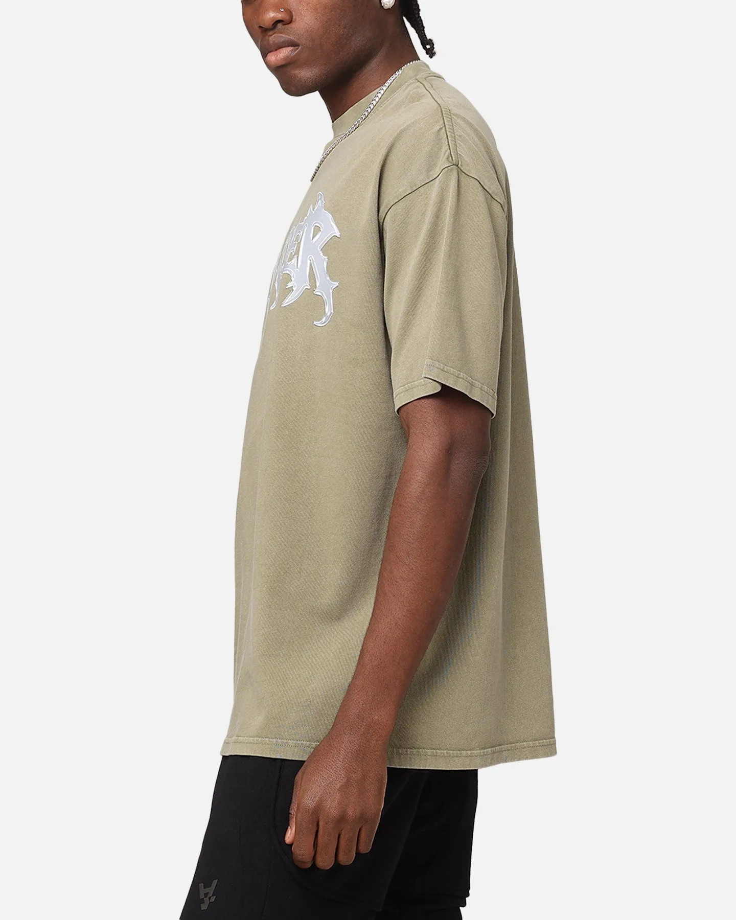 The Anti Order New Dawn Mock Neck T-Shirt Vintage Khaki