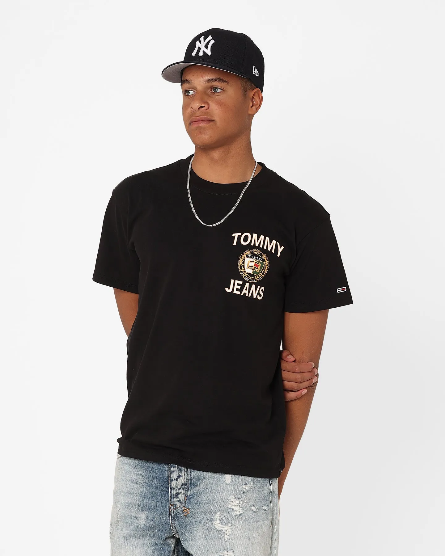 Tommy Jeans Relaxed Luxe 1 T-Shirt Black