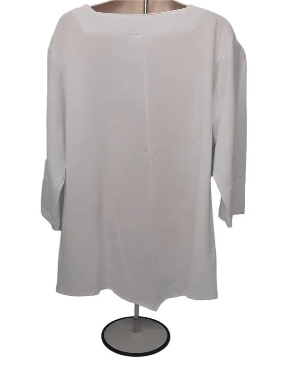 Top Pullover-Large Dragon Fly-White-Women's