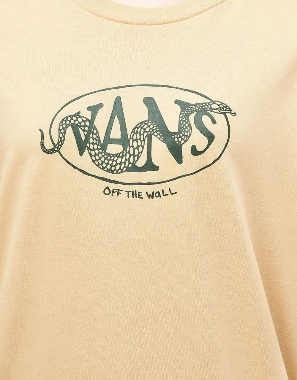 Vans Snaked Center Logo T-Shirt - Taos Taupe