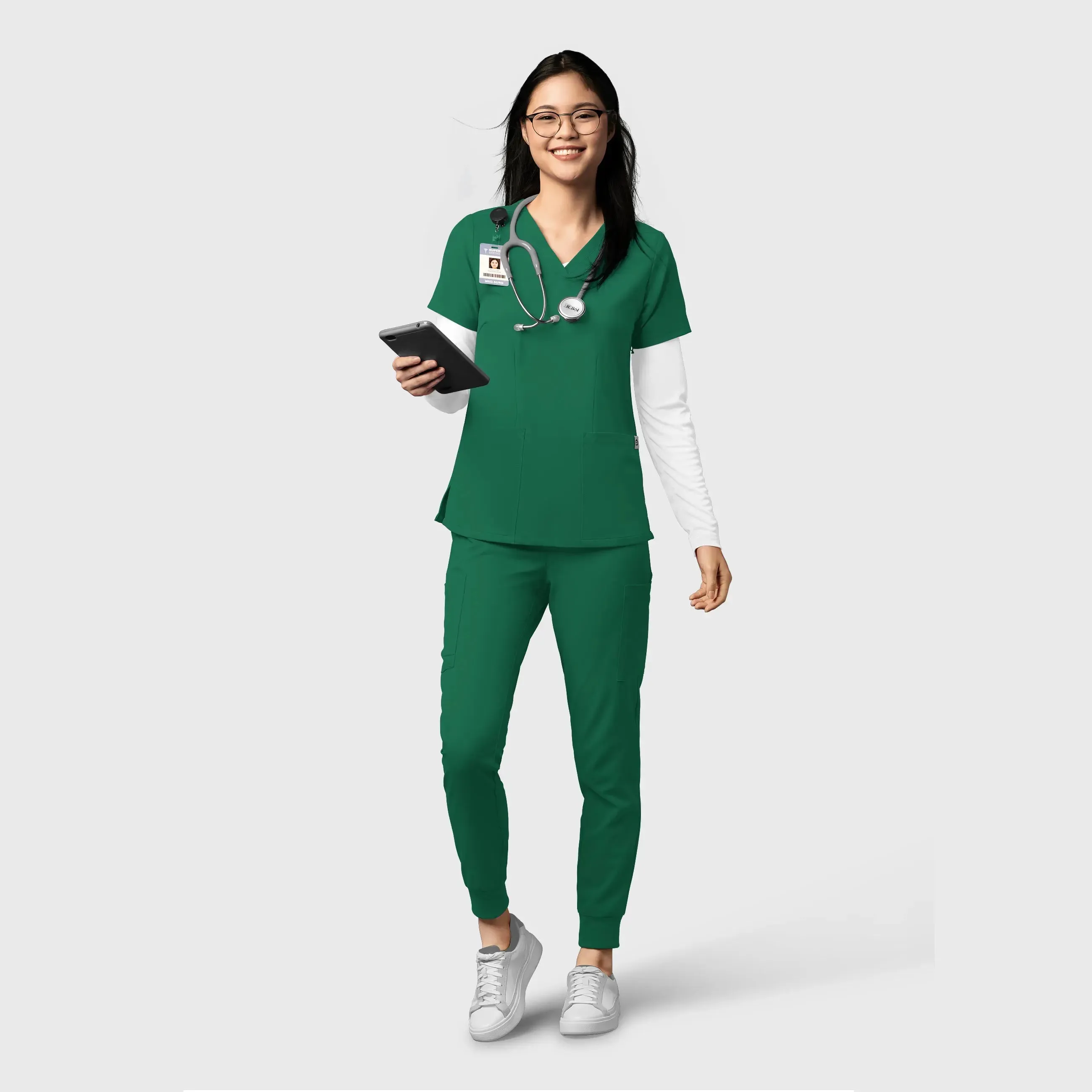 Wink Women's Thrive Cargo Jogger Scrub Pant - Hunter